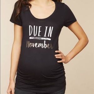 Due In November Maternity Tee